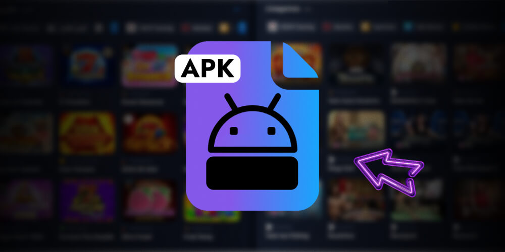 العثور على ملف 1WIN APK المطلوبة